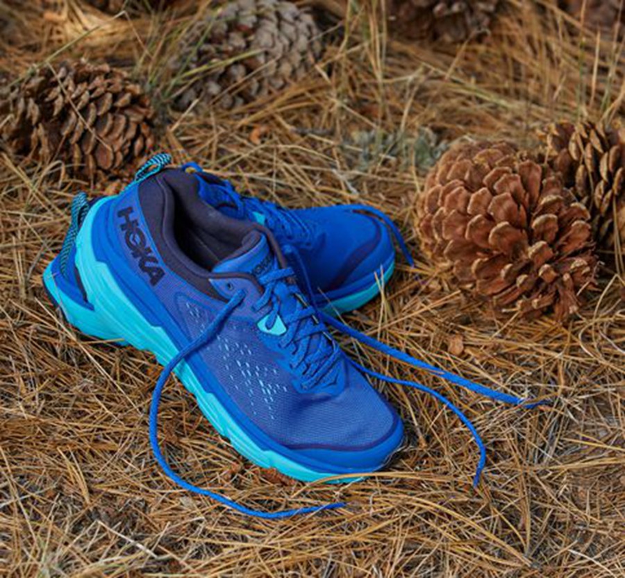 Hoka Australia One One Challenger ATR 6 - Mens Trail Shoes Blue - KHOSV-7032